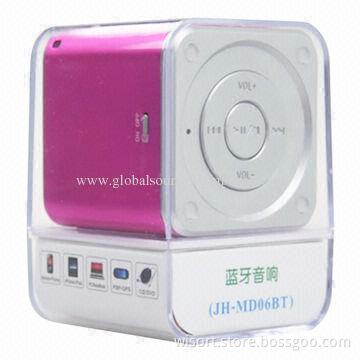Mini Bluetooth Professional Speaker with Cute Design, 52*52*52mm Dimensions